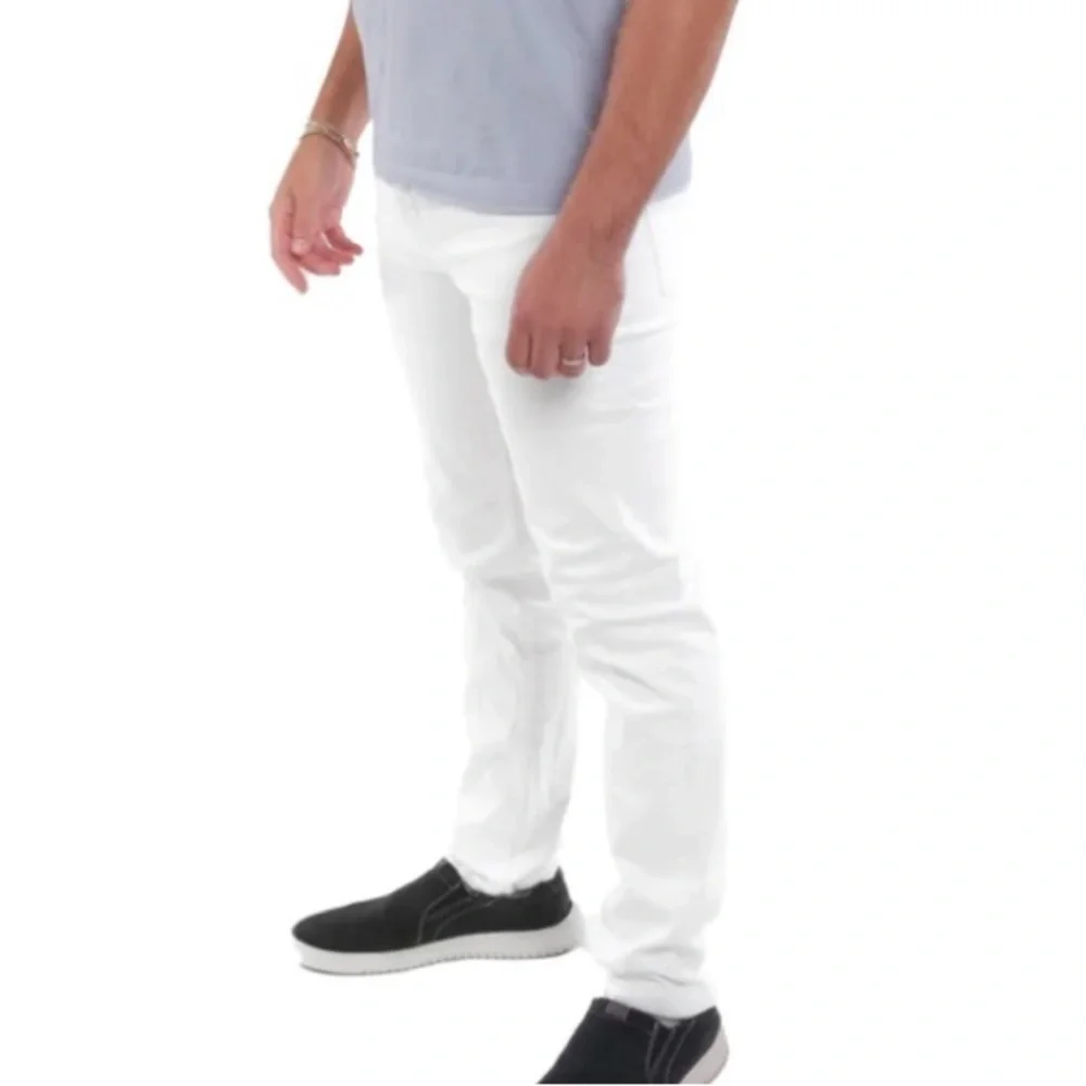 THE PERFECT FIT NYC SLIM THICK JEANS WHITE - 40W X 30L